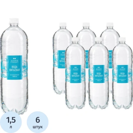 Вода питьевая Деловой Стандарт негазированная 1.5 л