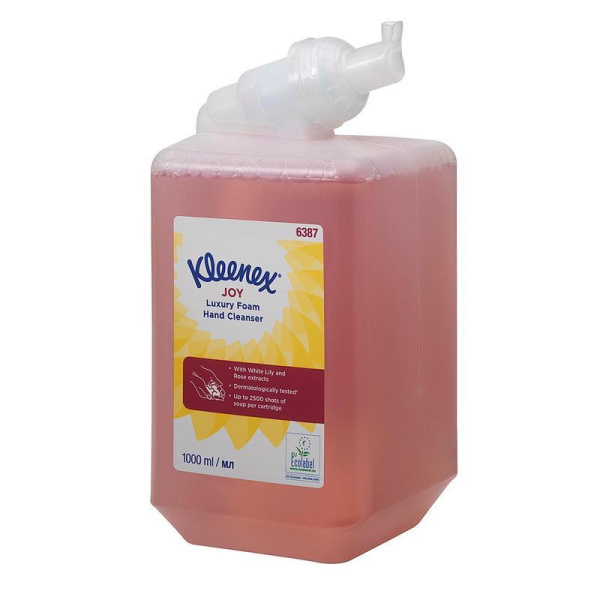 Картридж с мылом-пеной KIMBERLY-CLARK Joy Luxury 6387 1 л (6 штук в  упаковке)