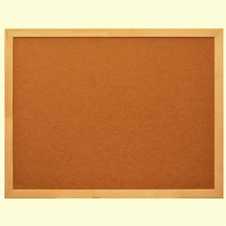 Доска пробковая 45х60 см Attache Economy HDF деревянная рама