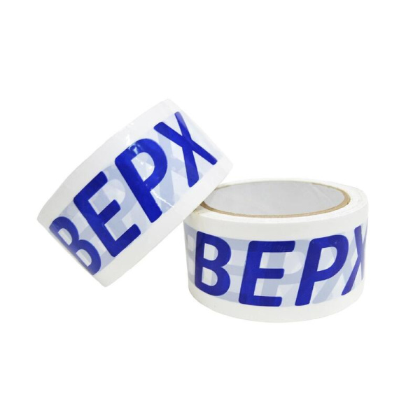 Клейкая лента упаковочная с логотипом Вверх 50 мм х 66 м 45 мкм белая