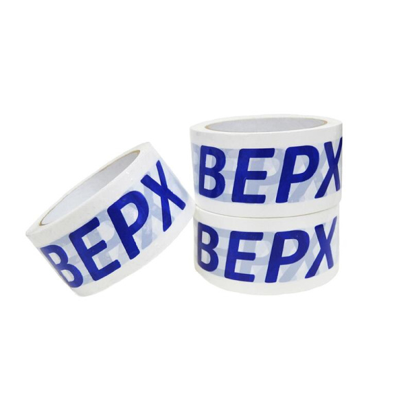 Клейкая лента упаковочная с логотипом Вверх 50 мм х 66 м 45 мкм белая