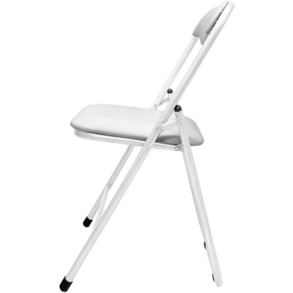 Стул складной РС 04 белый (искусственная кожа, металл)