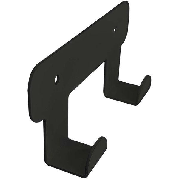 Вешалка настенная H1021В черная (2 крючка)