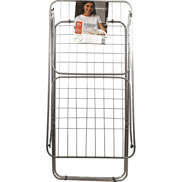 Сушилка для белья напольная складная Vepsmann VN-402 (166x53x87 см)  серая