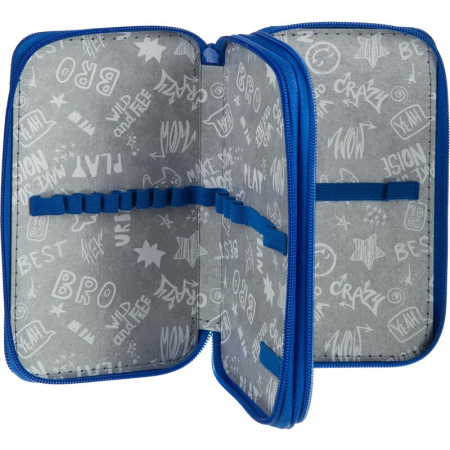 Пенал двухсекционный №1 School Robot Hello