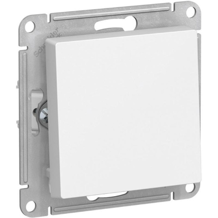 Выключатель одноклавишный Schneider AtlasDesign 10АХ белый (ATN000161)