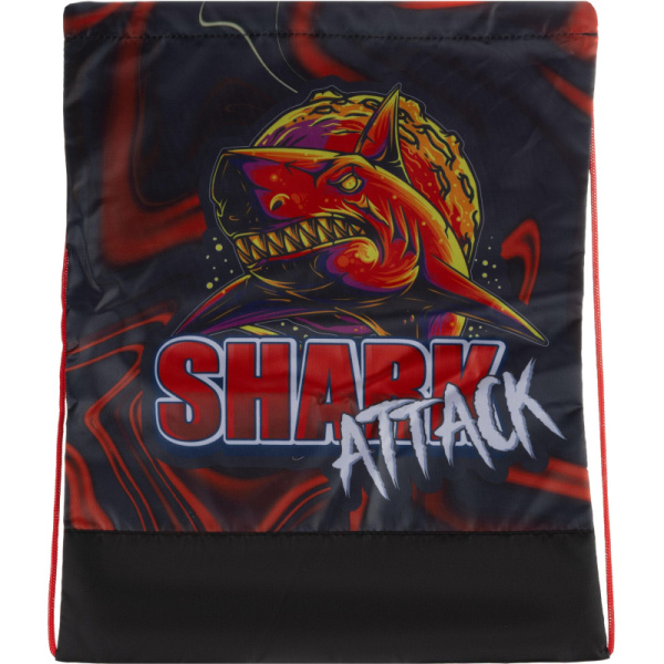 Сумка для сменной обуви цветная, ткань, СДС-3, SHARK ATTACK 2024