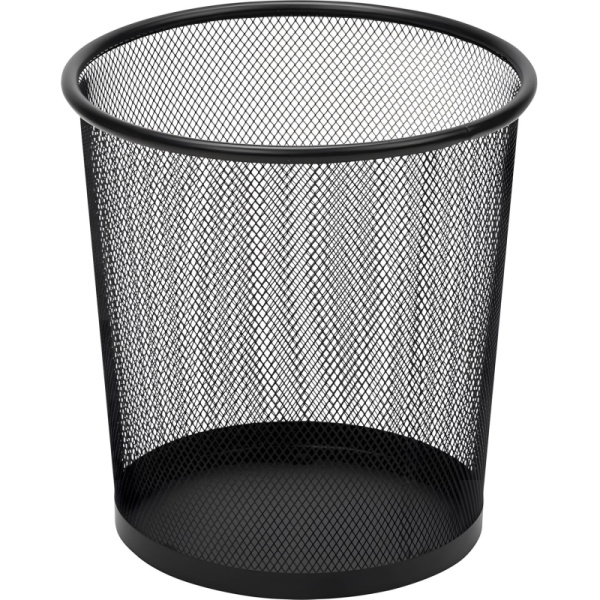 Корзина для мусора и бумаг Luscan 7.8 л окрашенная сталь чёрная  (23.5x22.5x22.5 см)