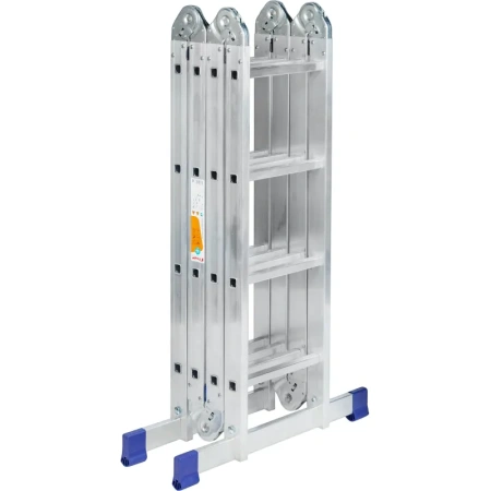 Лестница-трансформер Комус алюминиевая четырехсекционная 4х4 ступени