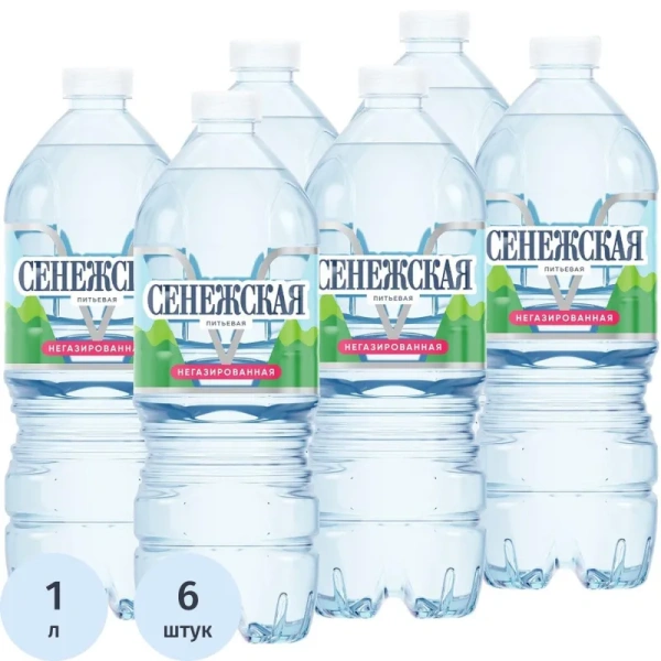 Вода питьевая Сенежская негазированная 1 л