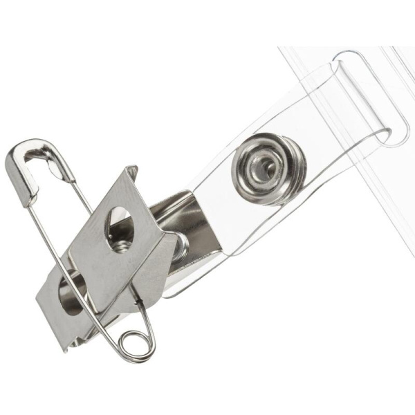 Бейдж Attache горизонтальный 87х120 мм булавка/зажим (10 штук в  упаковке, размер вкладыша: 70х113)