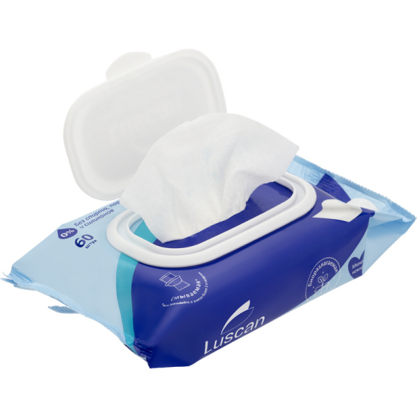 Бумага туалетная влажная Luscan