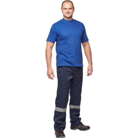 Футболка васильковая короткий рукав 100% хлопок XL (52-54)