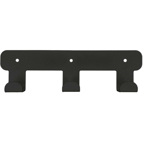 Вешалка настенная H1031B черная (3 крючка)