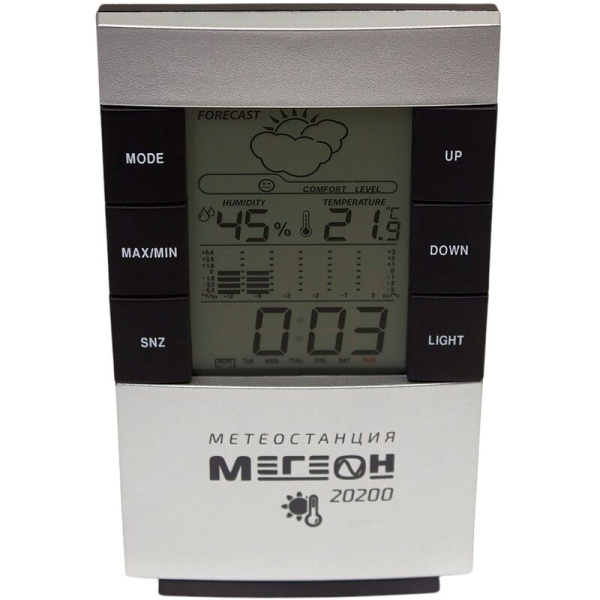 Термогигрометр настольный цифровой Мегеон 20200 (3388)