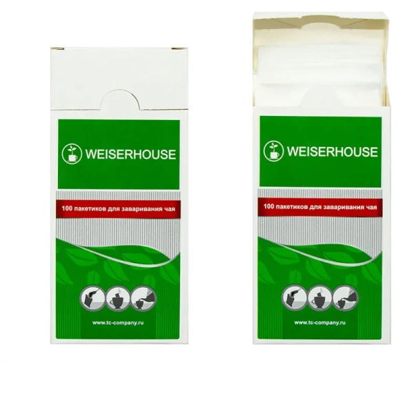 Фильтр-пакеты для заваривания чая (100 штук в упаковке)