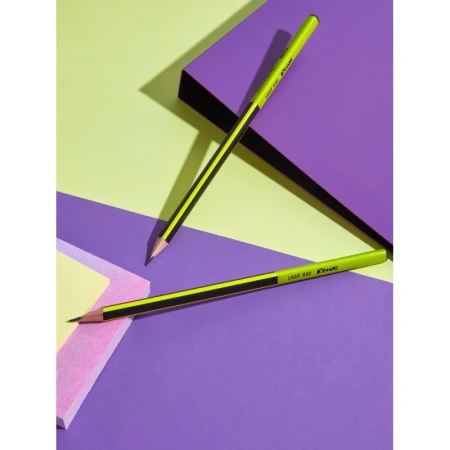 Карандаш чернографитный деревянный HB Комус Light Ray заточенный  трехгранный