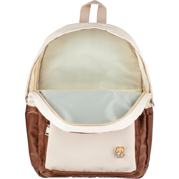 Рюкзак школьный №1 School Мишка бежевый
