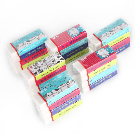 Ластик M&G So Many Cats ПВХ прямоугольный 52x23x12 мм