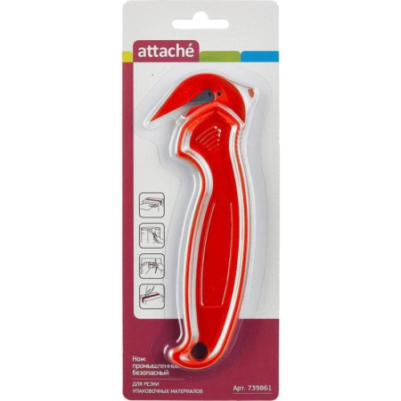 Нож складской Attache для вскрытия упаковочных материалов красный