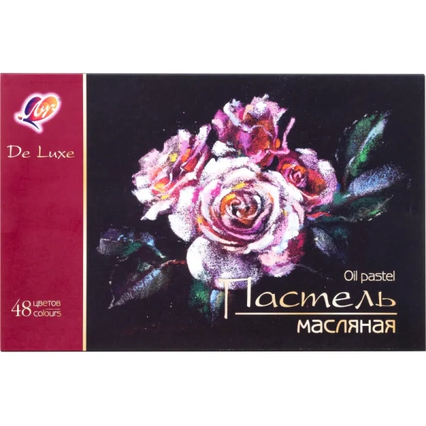 Пастель масляная Луч De Luxe круглая 48 цветов