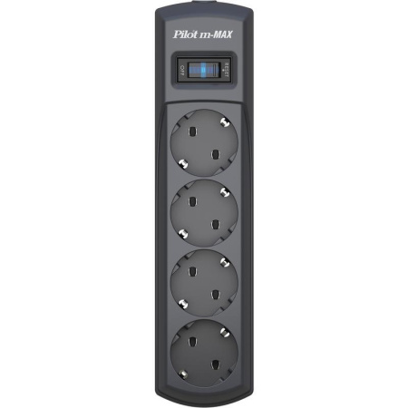 Сетевой фильтр PILOT m MAX на 4 розетки 3 метра