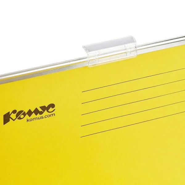 Ярлычки для подвесной регистратуры Комус пластиковые (25 штук в  упаковке)