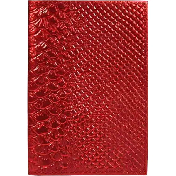 Обложка для паспорта натуральная кожа красная