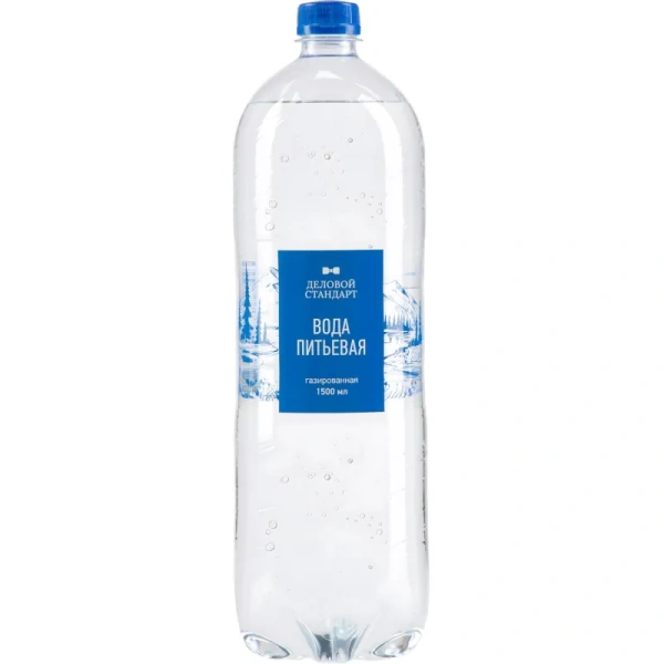 Вода питьевая Деловой Стандарт газированная 1.5 л