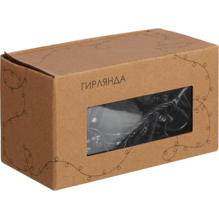 Электрогирлянда холодный белый свет 100 ламп 10.8 м