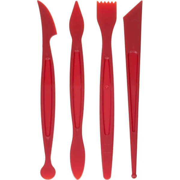 Набор стеков для лепки Луч Школа творчества пластик (4 штуки в упаковке)