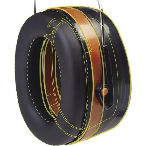 Наушники противошумные Delta Plus Magny-cours 2 стандартное оголовье 33  дБ черные