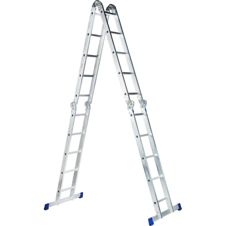 Лестница-трансформер Комус алюминиевая четырехсекционная 4х5 ступени