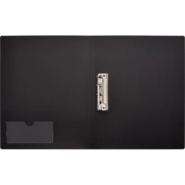 Папка с зажимом Комус А4 0.8 мм сиреневая (до 150 листов)