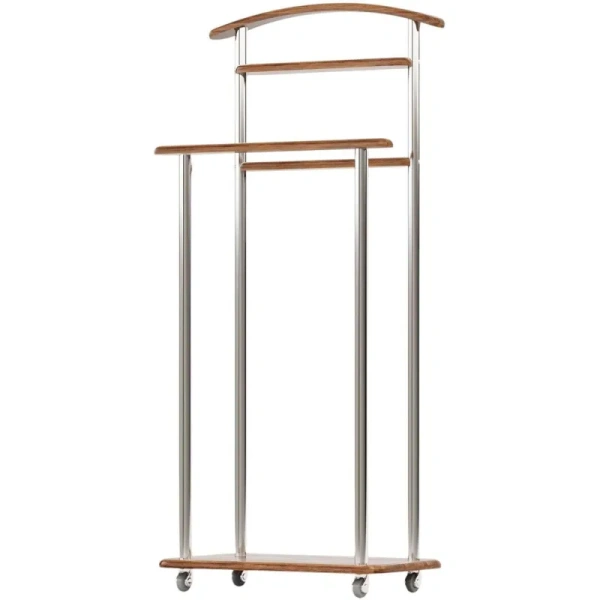 Вешалка костюмная Комус Мебель Элдридж (дуб американский/хромированный,  500х295х1050 мм)