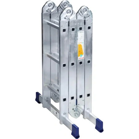 Лестница-трансформер Комус алюминиевая четырехсекционная 4х3 ступени