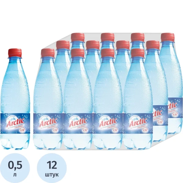 Вода питьевая Arctic газированная 0.5 л
