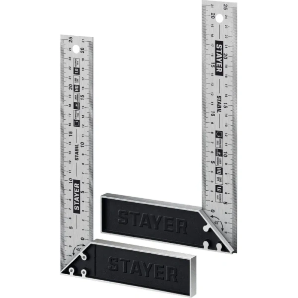 Угольник столярный Stayer Professional 250 мм алюминиевый/стальной  (3431-25_z02)