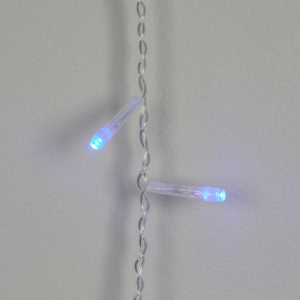 Гирлянда светодиодная голубой свет 2.4x0.6 м