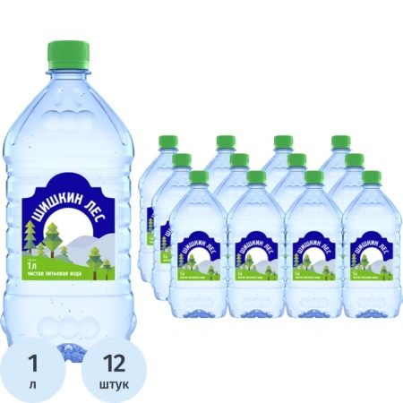 Вода питьевая Шишкин Лес негазированная 1 л
