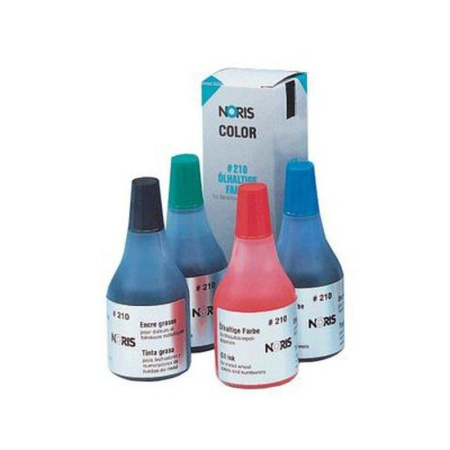 Краска штемпельная специальная Noris 210А (черная, масляная основа, 25 мл)