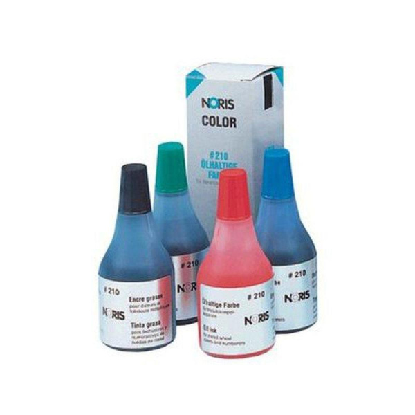 Краска штемпельная специальная Noris 210А (черная, масляная основа, 25 мл)