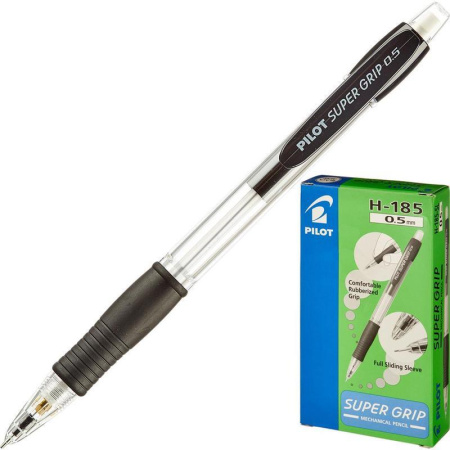 Карандаш механический PILOT H-185, 0,5мм, с ластиком