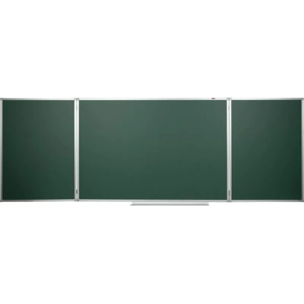 Доска магнитно-меловая Attache Classic 100х300 см зеленая трехсекционная  с лаковым покрытием