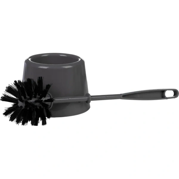 Ёршик для унитаза Azur Мини пластик серый 37 см (с подставкой)