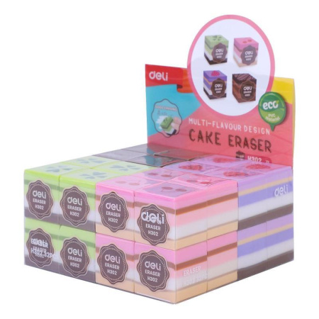 Ластик Deli EH302 квадратный 25х25х25 мм