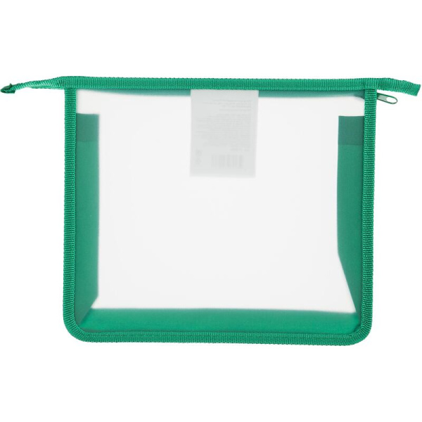 Папка для тетрадей Комус Класс (№1 School) А5 зеленая на молнии