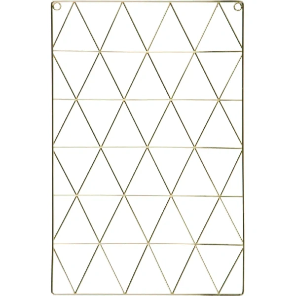 Доска органайзер-решетка (мудборд) Attache 36x55 см золотистая (с  зажимами в комплекте)