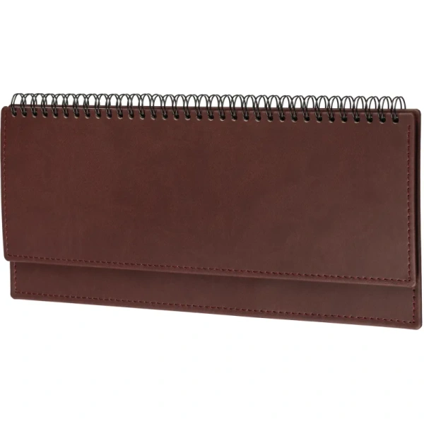 Планинг датированный 2026 год Attache Вива искусственная кожа 303х150 мм  60 листов бордовый