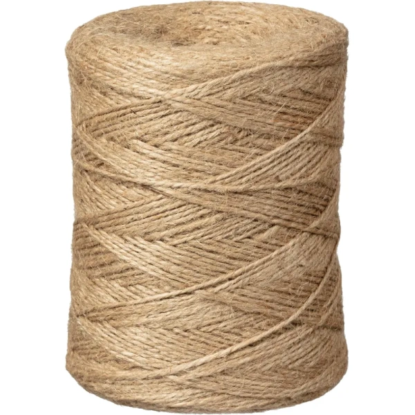 Шпагат джутовый полированный 1200 текс (длина 500 м, 0.56 кг в бобине)